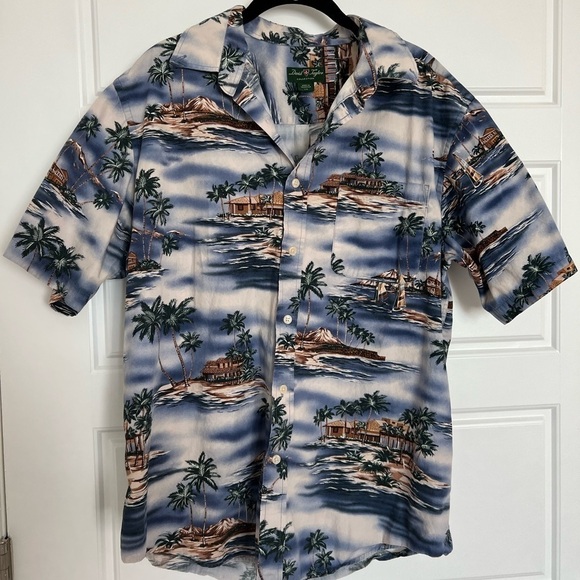 𝅺david Taylor Men’s Tropical Button Up Size Large - Picture 1 of 4